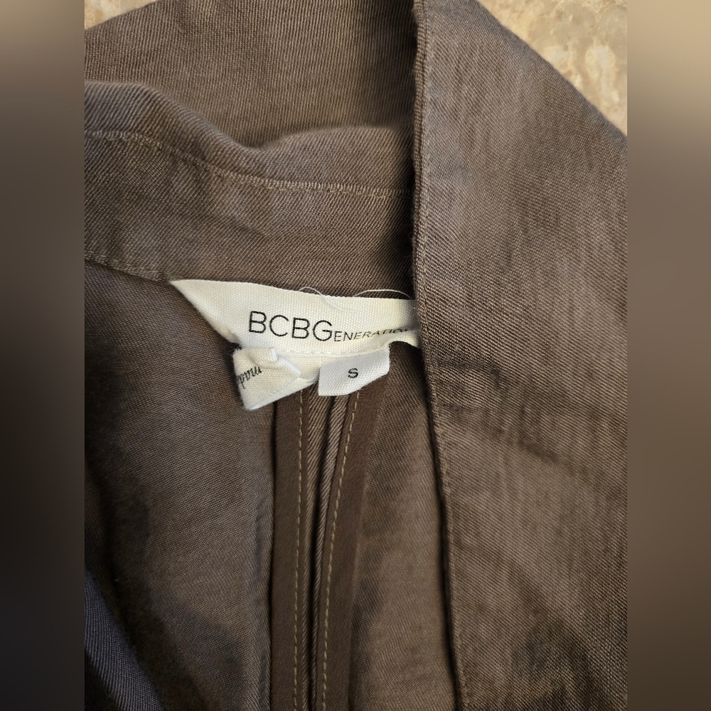 BCBGeneration Sz S Zip Up Belted Jacket - Picture 2 of 5
